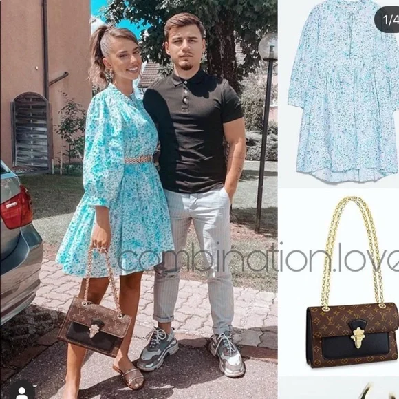 Zara bloggers fave floral flounce hem mini dress - Picture 6 of 13